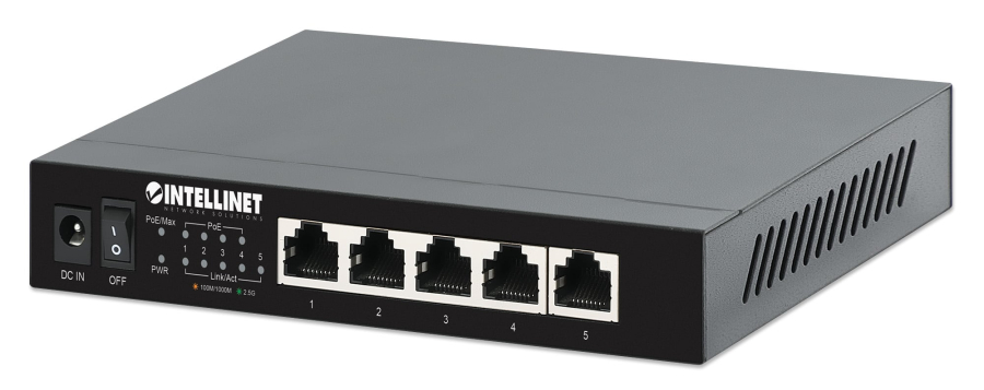 Ethernet Switch POE+ 5 Porte 2.5G
